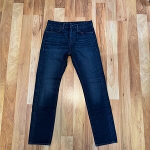Levi’s Made & Crafted Tack Slim high-waisted dark-wash jeans. 💙